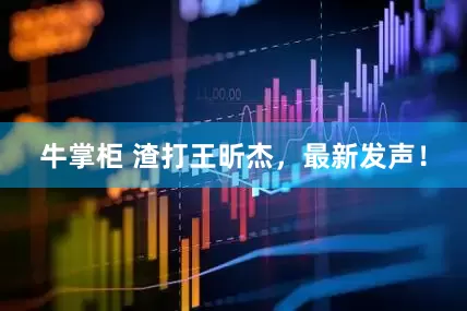 牛掌柜 渣打王昕杰，最新发声！