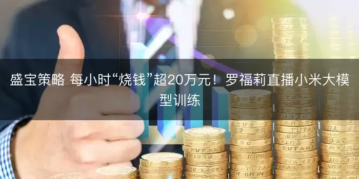 盛宝策略 每小时“烧钱”超20万元！罗福莉直播小米大模型训练